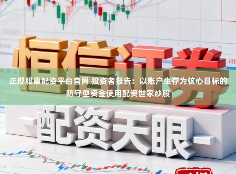 正规股票配资平台官网 投资者报告：以账户生存为核心目标的防守型资金使用配资世家炒股