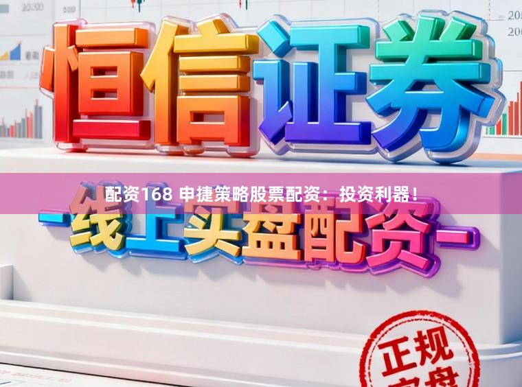 配资168 申捷策略股票配资：投资利器！