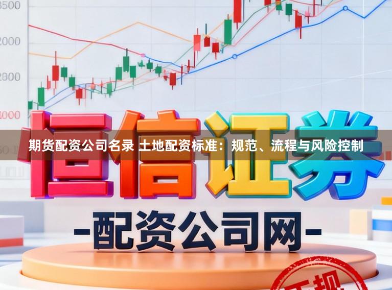 期货配资公司名录 土地配资标准：规范、流程与风险控制